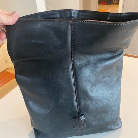 Dooney & Bourke Florentine Dark Brown Medium Toggle Shoulder Bag - Picture 4 of 9